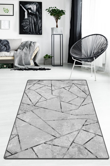 Conceptum Alfombra Gray Djt - Marble Gris 140 x 190 cm Conceptum Alfombra Gray Djt - Marble Gris 140 x 190 cm